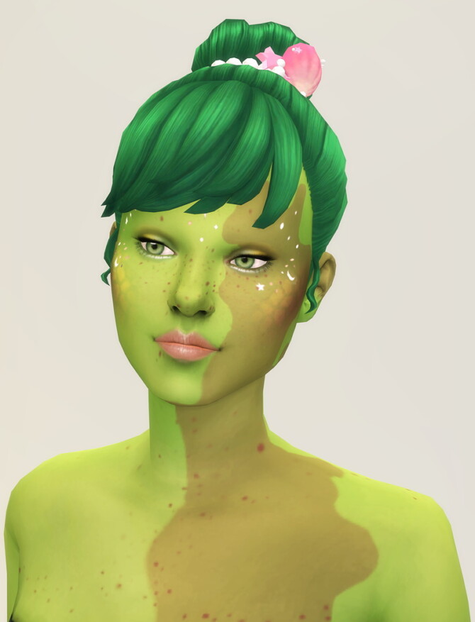 Sims 4 Seashell Wavvve Hair 2 at Rusty Nail