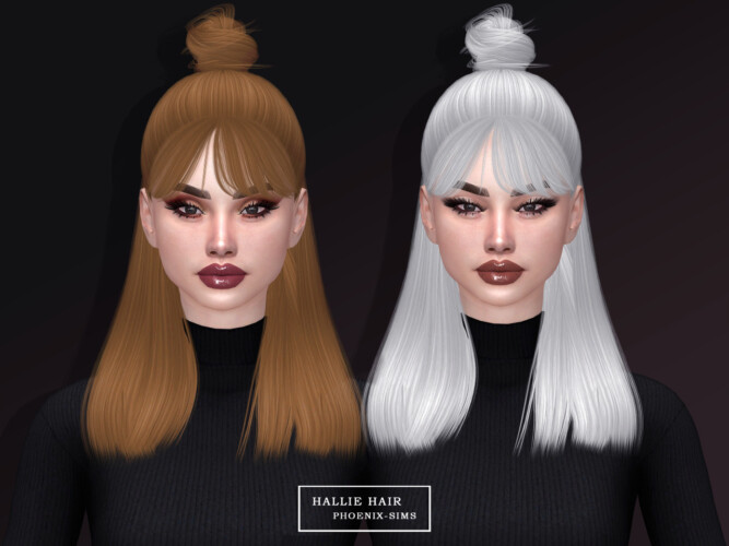 Ada Hair with acc scrunchie + Hallie and Alivia Hairs at Phoenix-Sims ...