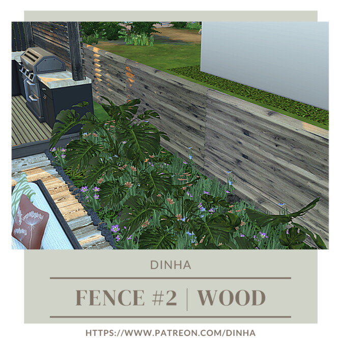 Sims 4 Fences #1 & #2 at Dinha Gamer