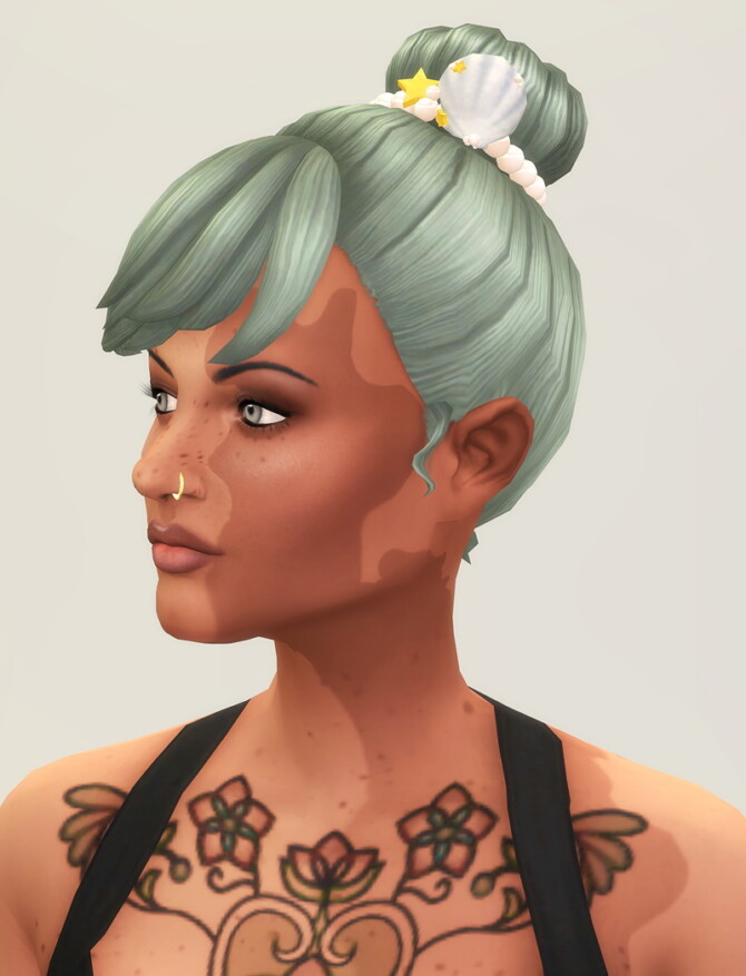 Sims 4 Seashell Wavvve Hair 2 at Rusty Nail