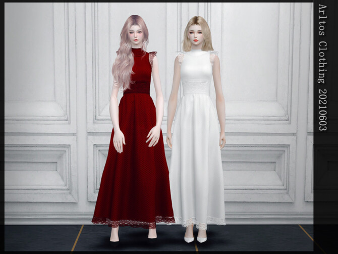 Sims 4 Dress 20210603 by Arltos at TSR