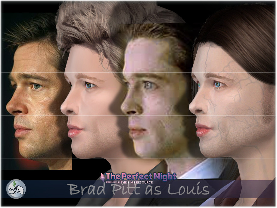 The Sims Resource Sim Brad Pitt As Vampire Louis Thep