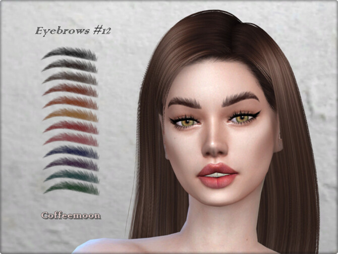 Sims 4 Eyebrows #12 by Coffeemoon at TSR