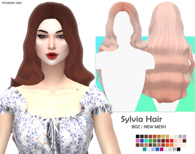 Sims 4 Maisie & Sylvia Hairs (P) at Phoenix Sims