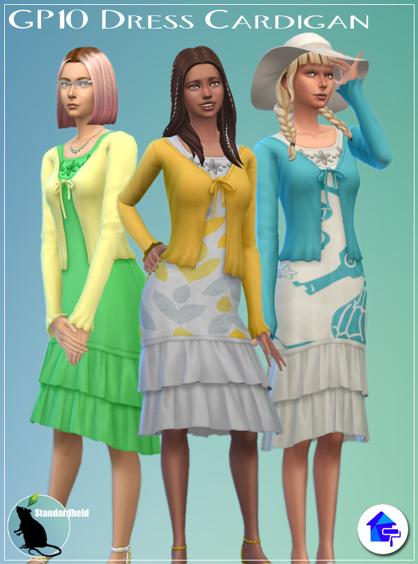 Sims 4 GP10 Dress Cardigan at Standardheld