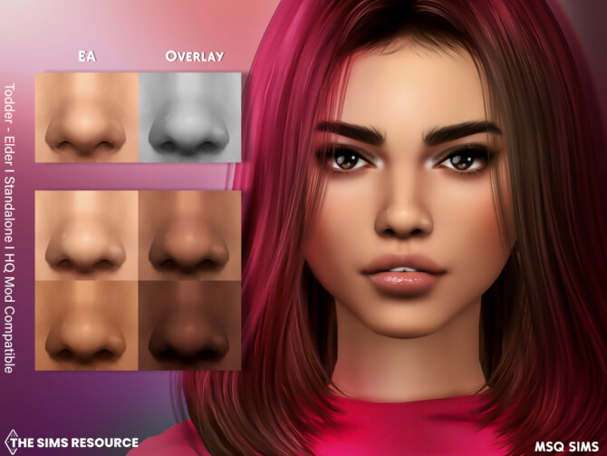 Sims 4 Nose Overlay NB01 at MSQ Sims