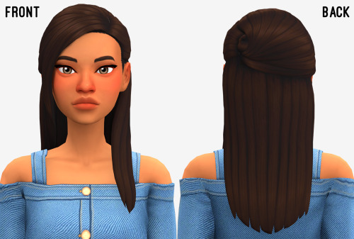 Sims 4 Katarina hair at Marso Sims