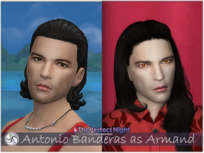 Sims 4 SIM Antonio Banderas as vampire Armand by BAkalia at TSR