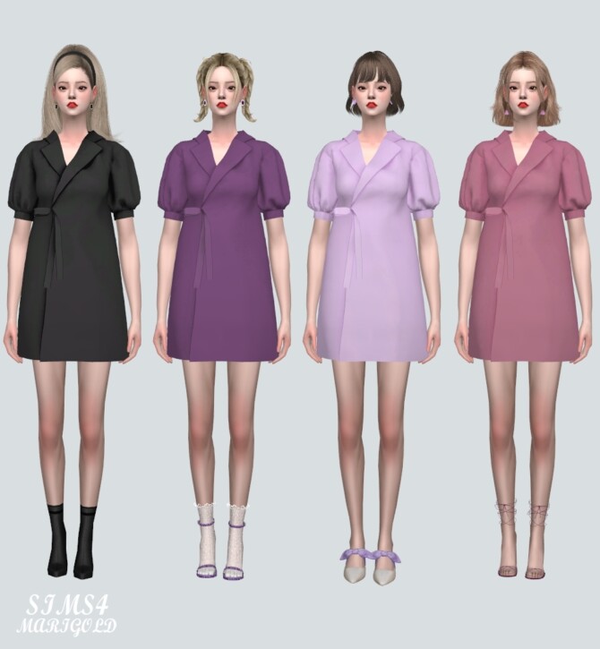 Sims 4 Mini Dress KS 1 GR at Marigold