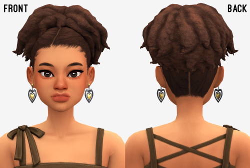 Sims 4 Amihan hair at Marso Sims