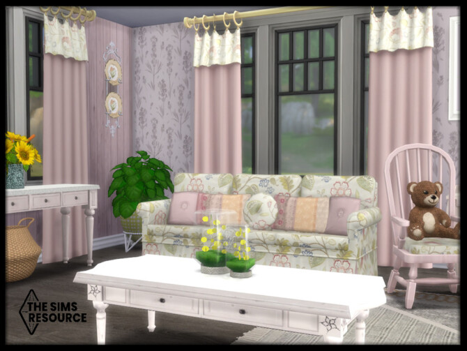 Sims 4 Country Living room by seimar8 at TSR