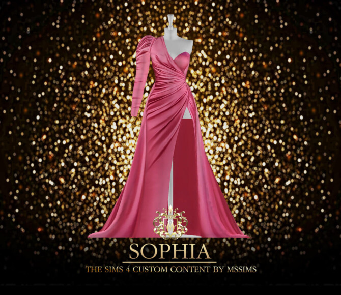 Sims 4 SOPHIA GOWN (P) at MSSIMS