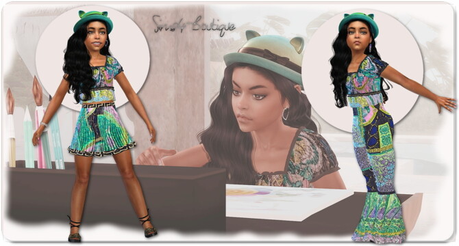 Sims 4 Designer Set for Child Girls at Sims4 Boutique