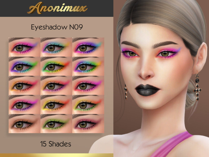 Sims 4 Eyeshadow N09 by Anonimux Simmer at TSR