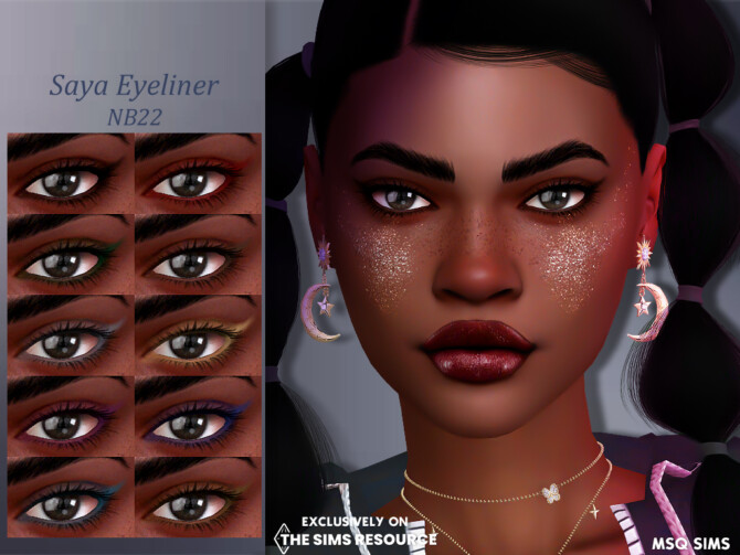 Sims 4 Saya Eyeliner at MSQ Sims