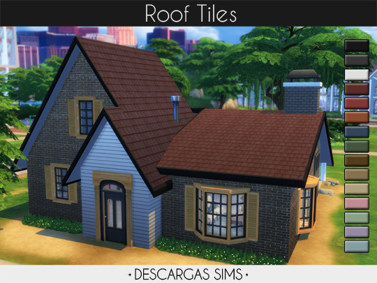 Sims 4 Roof Tiles at Descargas Sims