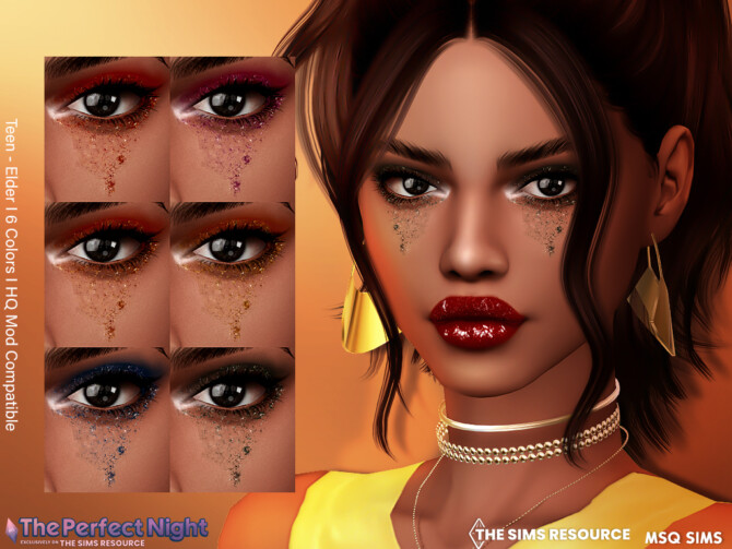 Sims 4 The Perfect Night Simchella Eyeshadow at MSQ Sims
