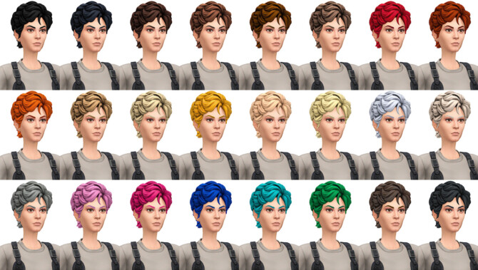 Sims 4 Fortnite Ripley Hair Conversion/Edit at Busted Pixels