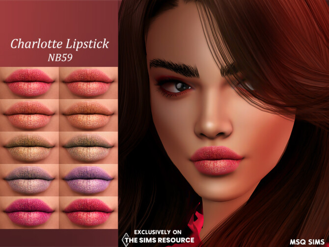 Sims 4 Charlotte Lipstick at MSQ Sims