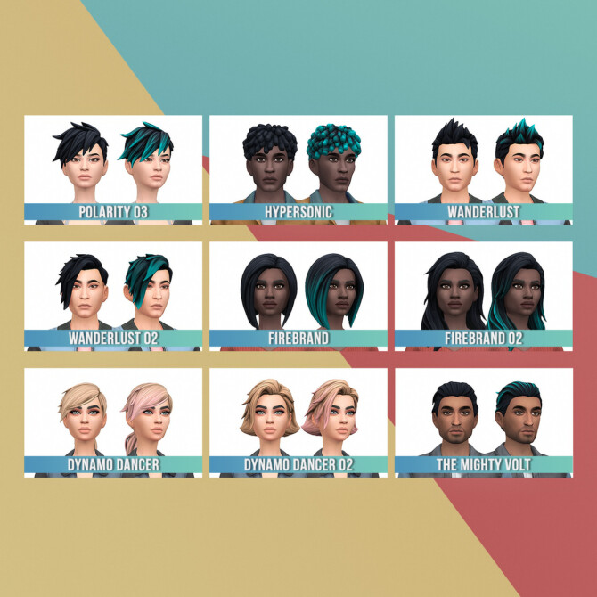 Sims 4 Fortnite Boundless Hair Set Conversion/Edit at Busted Pixels