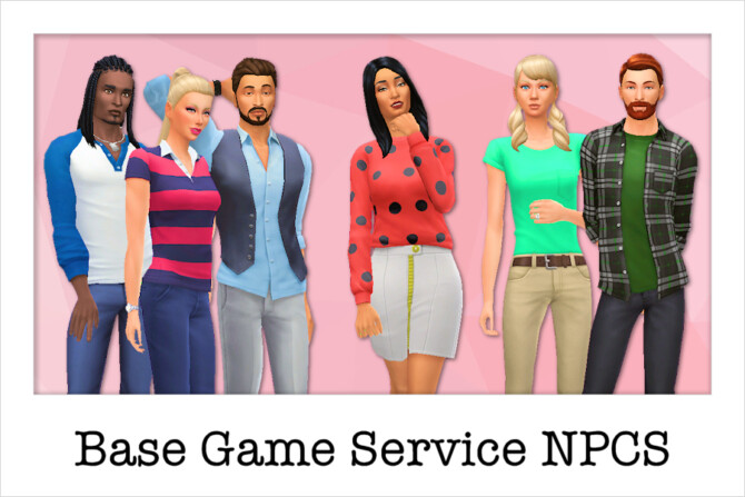 Npcs: Base Game Service Sims