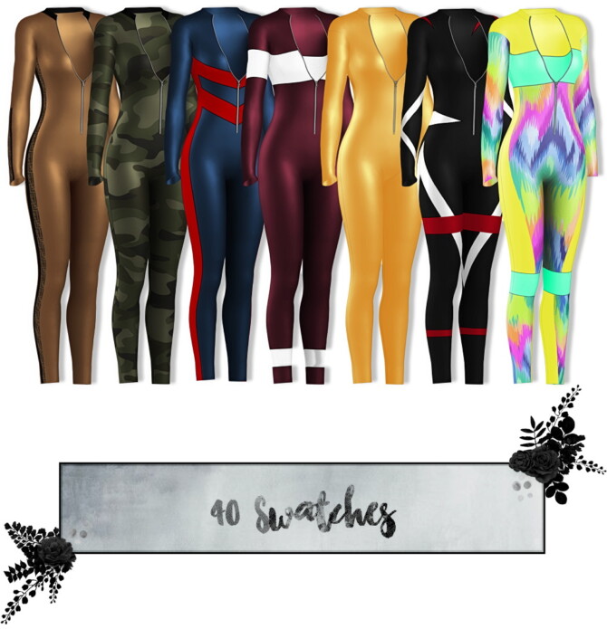 Sims 4 Marvey Catsuit at Lumy Sims