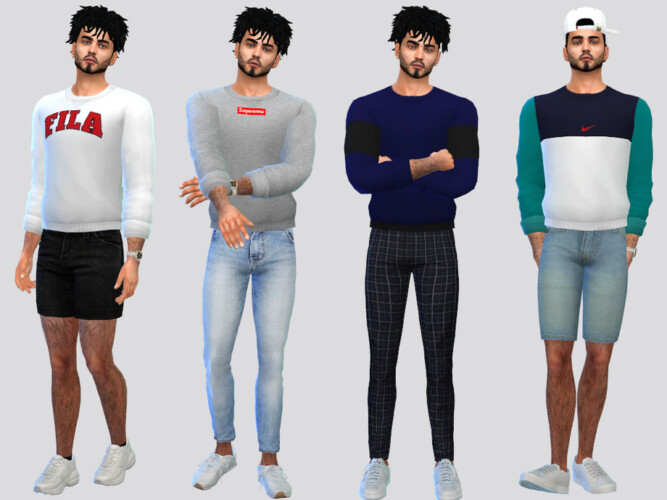 Rolled Jumper Shirt By Mclaynesims