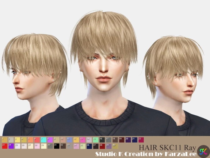 Sims 4 Hair SKC 11 Ray at Studio K Creation