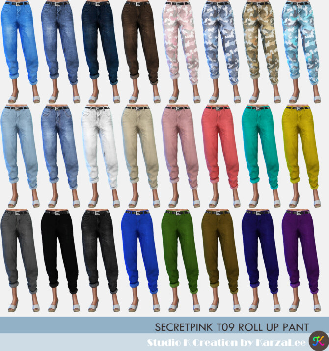 Sims 4 T09 roll up pants at Studio K Creation