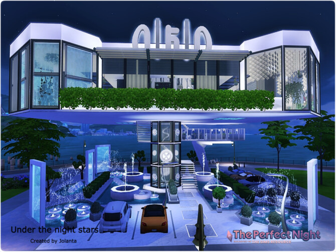 Sims 4 Under the night stars restaurant by jolanta at TSR