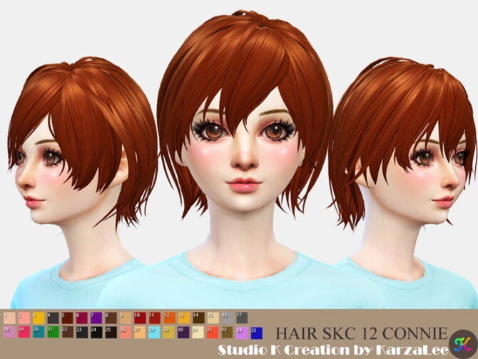 Sims 4 Hair SKC 12 CONNIE at Studio K Creation