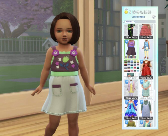 Sims 4 Pinafore Crochet Dress at My Stuff Origin