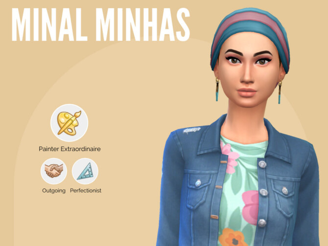 Sims 4 Minal Minhas by Mini Simmer at TSR