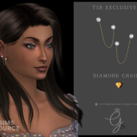 Diamond Chain Earrings By Glitterberryfly