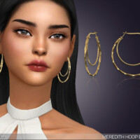 Meredith Hoop Earrings By Feyona