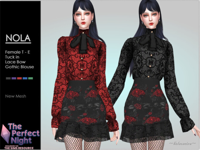 Sims 4 The Perfect Night NOLA Top by Helsoseira at TSR
