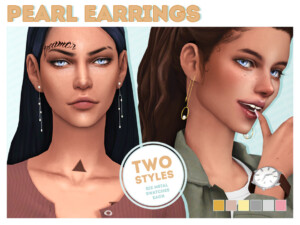 Pearl Earrings Set By Solistair