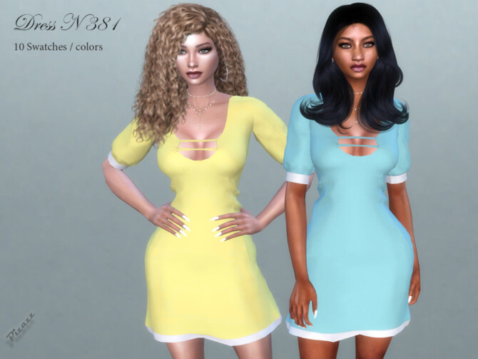 Sims 4 DRESS N 381 by pizazz at TSR