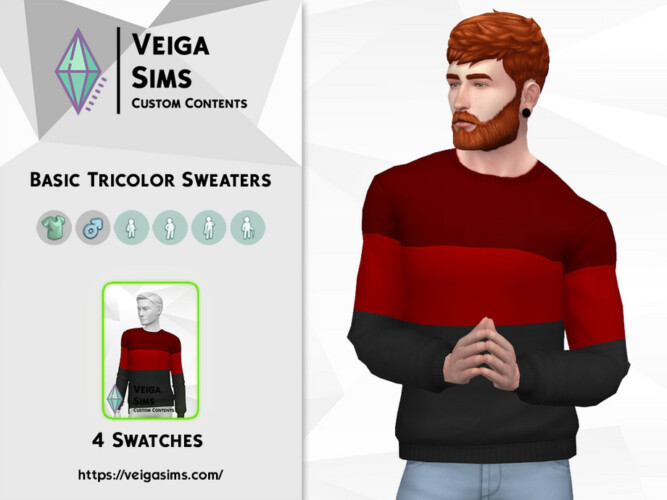 Basic Tricolor Sweaters By David_mtv