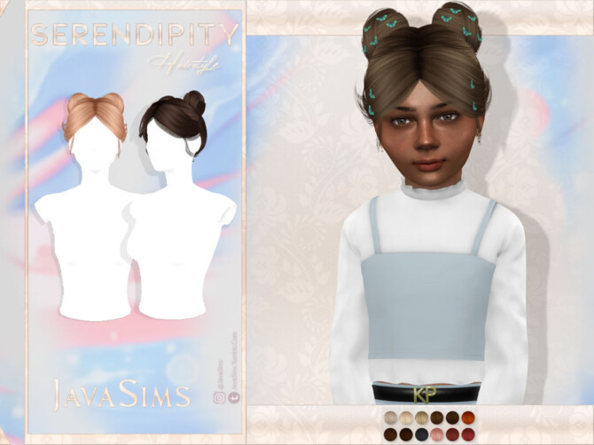 Sims 4 Serendipity (Child Hair) by JavaSims at TSR