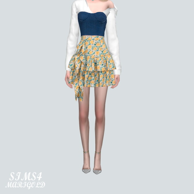 Sims 4 Frill Mini Skirts V3 2 AA M at Marigold