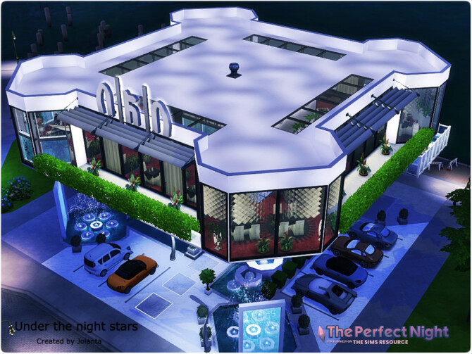 Sims 4 Under the night stars restaurant by jolanta at TSR