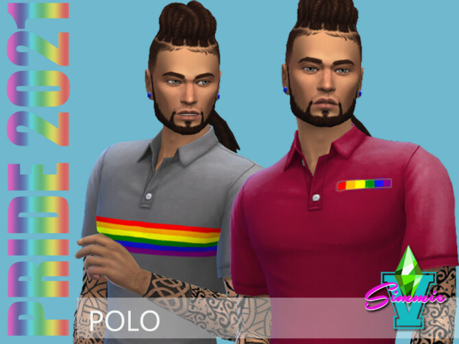 Sims 4 Pride21 Polo by SimmieV at TSR