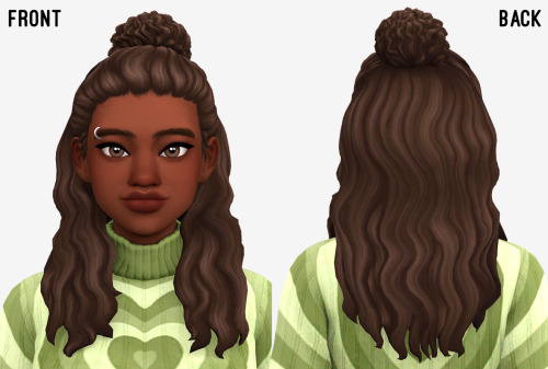 Sims 4 Amaya hair at Marso Sims