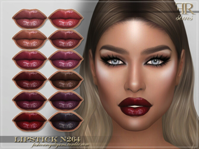 Sims 4 FRS Lipstick N264 by FashionRoyaltySims at TSR