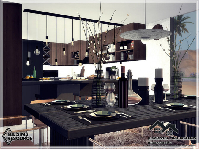 Sims 4 LARMO Kitchen by marychabb at TSR