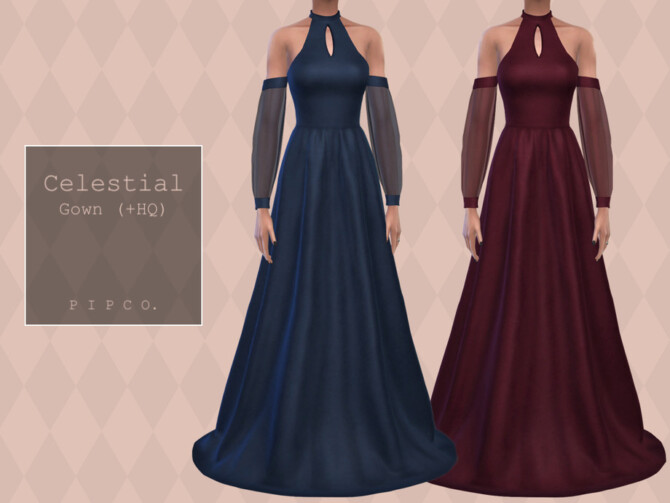 Sims 4 Celestial Gown by Pipco at TSR