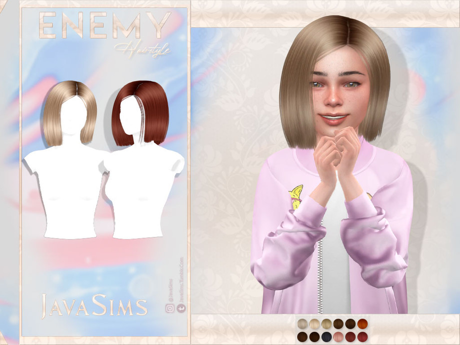 sims 4 unnatural hair colors for children mod