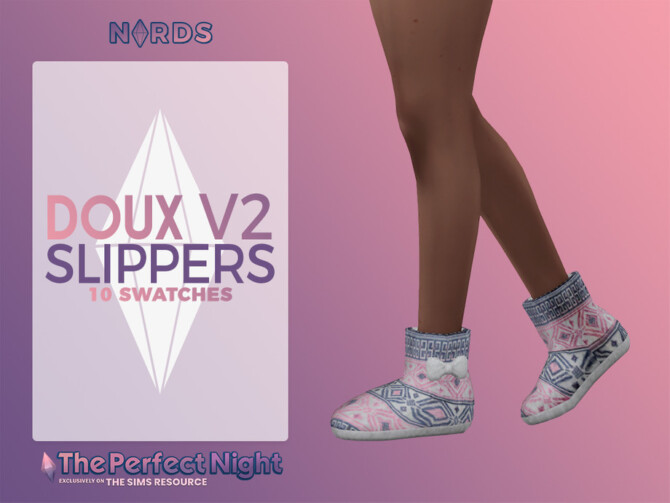 Sims 4 Doux Slipper Boots V2 by Nords at TSR