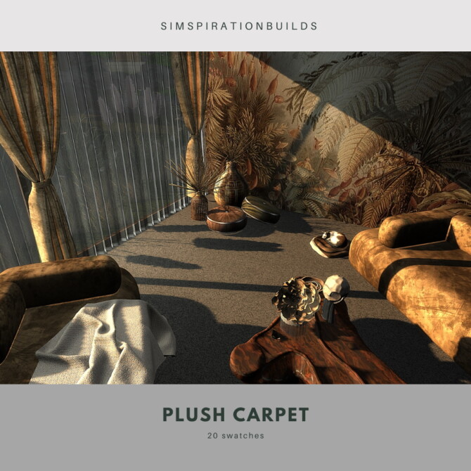 Sims 4 Plush carpet flooring at Simspiration Builds